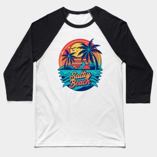 Salty Beach - Funny Summer Vacation Quote - Summer Vacation Tropical Relaxation  - Matching Vacation Summer Beach Design for Family Baseball T-Shirt